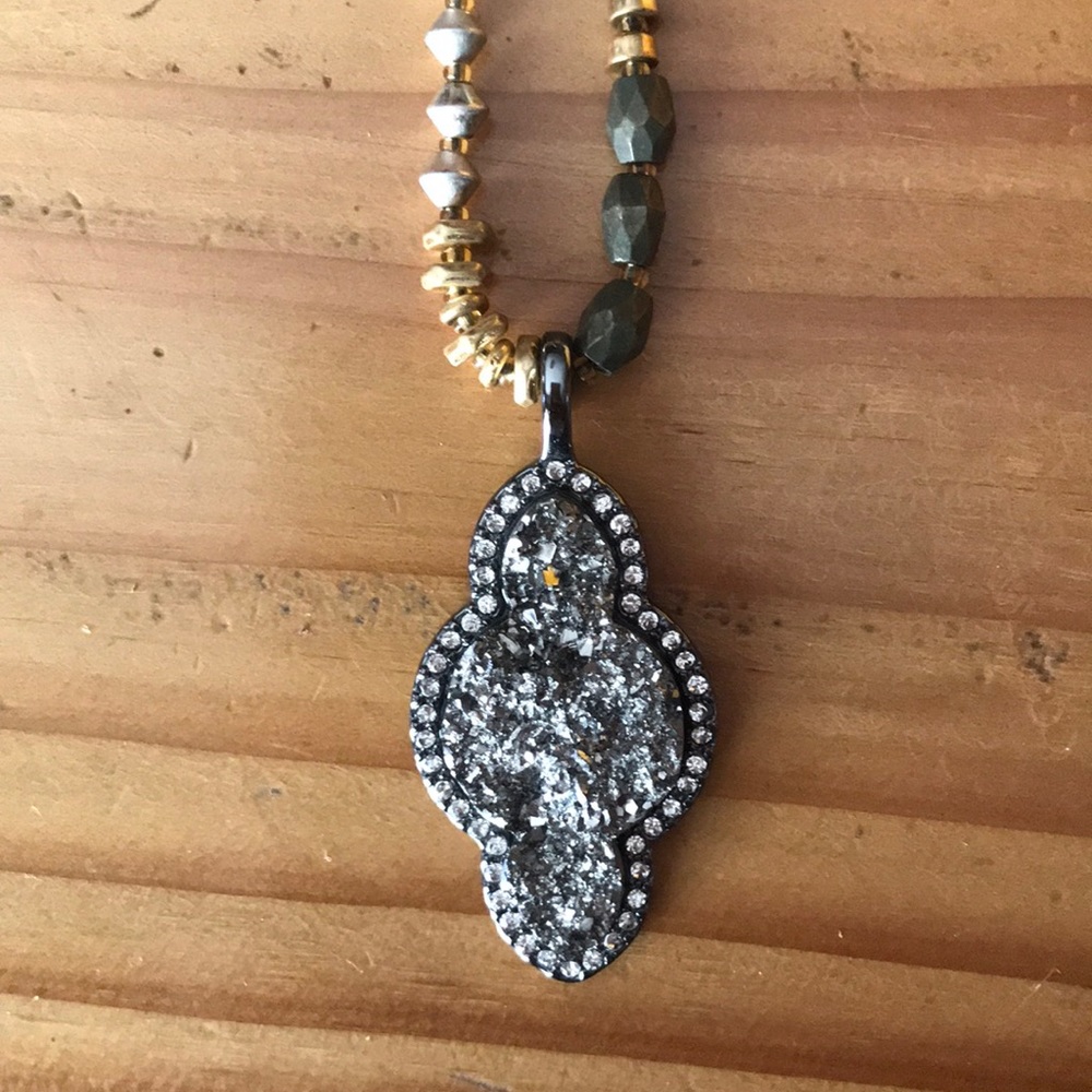 Stella & Dot mixed metal bead necklace